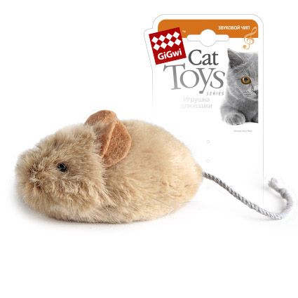 Игрушка для кошек GiGwi мышь со звуковым чипом